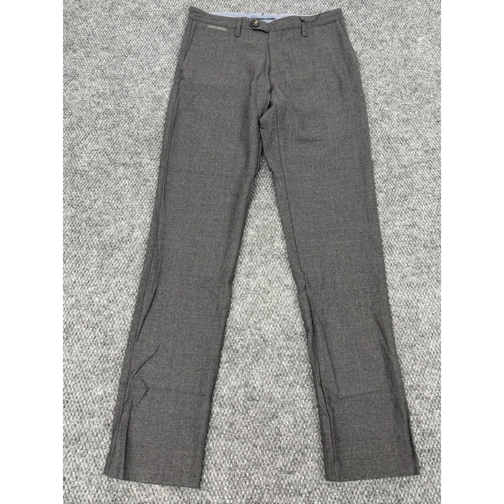 Eleventy Men's 31x33 Gray Wool Chino Pants Trousers Made in Italy - Picture 2 of 16
